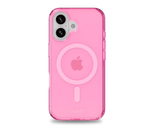 Holdit MagSafe Case iPhone 16 Przezroczysty/ różowy - 1344040 - zdjęcie